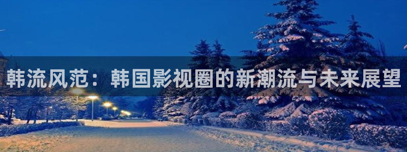 久久人人爽人人人人片：韩流风范：韩国影视圈的新潮流与未来展望